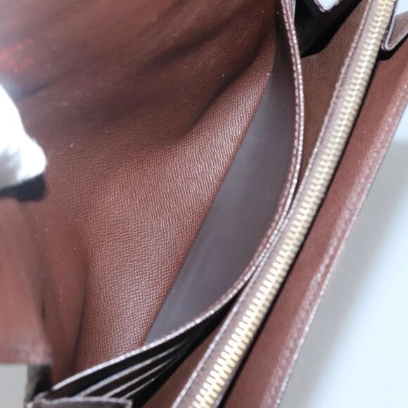 LOUIS VUITTON Damier Ebene Portefeuille Sarah Long Wallet N60491 LV Auth 135012 - Picture 11 of 16